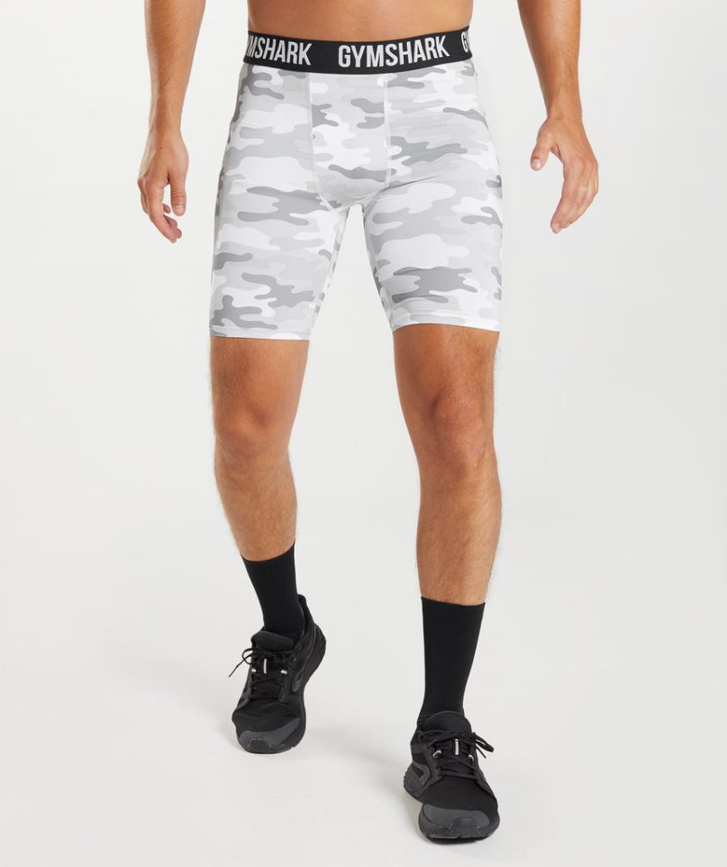 Men\'s Gymshark Element Baselayer Shorts Camo | NZ 4LRYBK